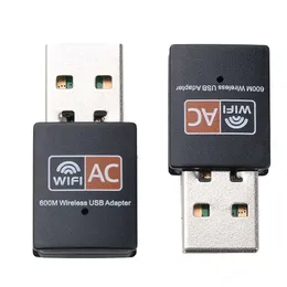 600Mbps USB WiFiアダプターデュアルバンド2.4G / 5GHz RTL8811CUワイヤレスWiFiドングルミニLAN 600M Wi-Fiアダプター802.11ACイーサネットレシーバーMQ60