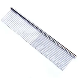 16X3cm Size S Stainless Steel Cat Dog Puppy Pet Pets Brush Comb Double Row Teeth Comb Hair Fur Shedding Flea Trimmer Rake Grooming