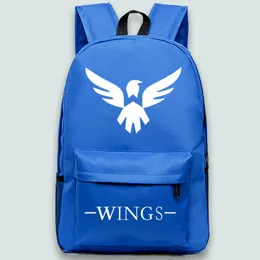 Zaino da gioco Wings Zaino da giorno per squadra di giocatori Borsa da scuola sportiva elettronica Zaino con stampa di giochi Zaino sportivo Zaino da esterno