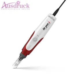 세금 무료 5level Dr.pen N2-C 전기 Microneedling 더마 롤링 스탬프 의료 MTS 바늘 펜 0.2-2.5mm 조정 12needles