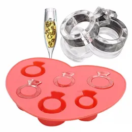 Ices Tray Diamond Love Ring Ice Cube Style Freeze Ice Cream Maker Mould Special Tool For Hot Summer Style Freeze Ices Cream