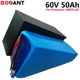 60V 50AH E-bike Triangle Lithium Battery pack 2500W For Original Panasonic 18650 electric bike Free Shipping