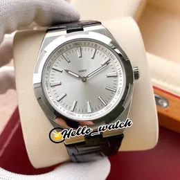 Luksusowy Nowy Overseas Steel Case 2000V / 120G-B122 2000 V White Dial Automatyczny Zegarek męski Nie Data Skórzany Pasek Wysokiej Jakości Zegarki Hello_watch