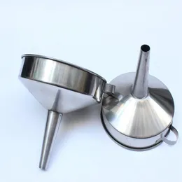 100pcs 4.3inch 11cm Diameter Stainless Steel Funnel Transferring Liquid Wide Mouth Canning Hopper Kitchen Accessories