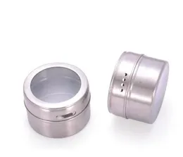 Magical Magnetic Stainless Steel Spice Jar Monosexuality Tank Sauce Pot Seasoning Bottle Kitchen Tools Magnetic Stainless Steel Spice