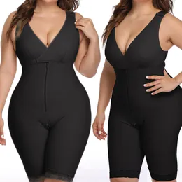 Kvinnor Slimming Body Shaper Waist Trainer Modellering Belt Lår Reducer Tummy Control Butt Lifter Push Up Shapewear Fajas Plus Size T200819
