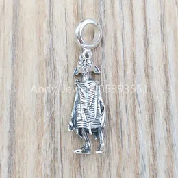 Andy Jewel Authentic 925 Srebrne wisiorki Herry Poter Sterling Zgredka The House-Celf Slider Charm Passing European Bear Biżuter