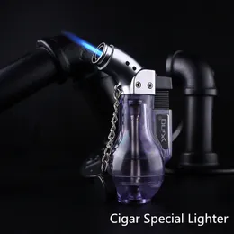 Creative Compact Butane Jet Lighter Turbo Torch Lighter Fire Windproof Spray Gun 1300 C Cigarette Cigar Lighter NO GAS Wine Bottle