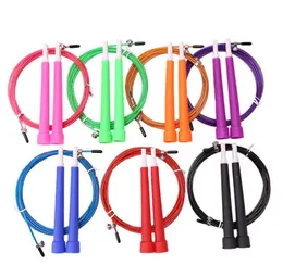 School Aerobic Exercise Jump Ropes Fitness Leather Rope Skipping Adjustable adult Bearing Speed Fitness Boxing Training steel wire ropes