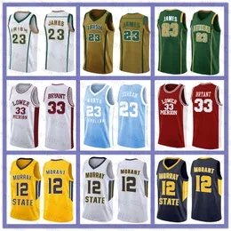 NCAA LeBron 23 James Bryant Jersey Michael 12 Ja Morant Dwyane 3 Wade Kyrie Trae Irving Young Kawhi Jarrett Leonard Culver Basketball