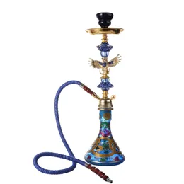 2021 Ny Arab Luxury Glas Handrör Hookah Glasrör Rökning Tobak Handrör Sked Rig Rigar Glas 23cm Tall