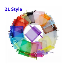 13*18cm organza gift bag suitable for party wedding party jewelry small gift packaging beautiful Christmas gift candy bag w-00167