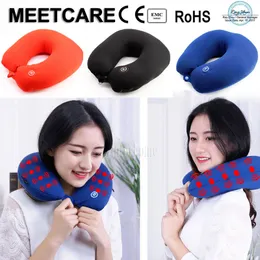 Electric Massager U Shape Neck Pillow Massager Relaxation Relieve Fatigue Tension Neck Traction Support Pain Relie For Sleeping