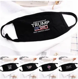 Trump Pamuk Yüz Maskeleri Siyah Bisiklet Karşıtı -Toz Kadın Erkek Unisex Moda Tasarımcısı Maskeler Baskılı Yıkanabilir Yüz Maske 5 Stiller Hotsell FY9122