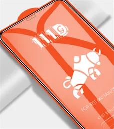 Hochwertiger 111D Vollbild-Displayschutz aus gehärtetem Glas für iPhone 11 Pro Max Samsung Note20 A21S A11S A71 A51 A41 A31 A11 A21 A01