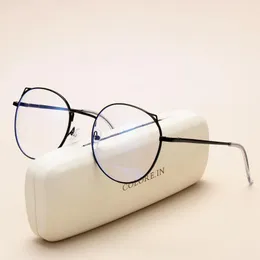 Retro Metal Frame Blue Light Glasses for Women Girls Best