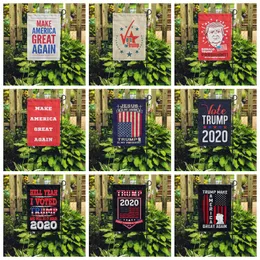 30 * 45CM ترامب حديقة العلم AMERCIA رئيس حملة لافتات 2020 تصميم جديد جعل أمريكا عظيم مرة أخرى لافتات البوليستر إشارات VT1459