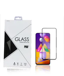 9H Full Screen Harted Glass Screen Protector do Samsung Galaxy A01 Core A71 5G A21S J2 Core 2020 M31S M01S 100 sztuk / partia w pakiecie detalicznym