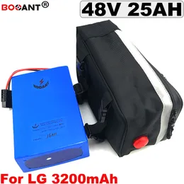 Free Shipping Electric bike Lithium Battery pack 13S 48V 25AH E-bike battery +a Bag For Bafang BBSHD BBS02 1200W Motor