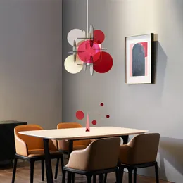 Modernt och enkelt Macaron Färg Akryl Pussel Hängsmycke Ljus Studie Balkong Homestay Ljuskraft Lighting Bedroom Bedside Pendant Lights