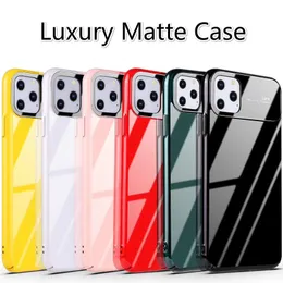 Luxury Matte + Tempered Glass Protective Case for IPhone 11 / 11ProMax Fashion Case for 11pro Wholesale Phone Accessories Protective Shell