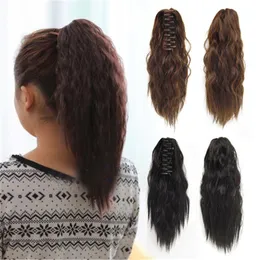 38cm 100g Claw per i capelli Ponytail Simulation Human Hair Exentions Bundles in 4 Colors CP-111