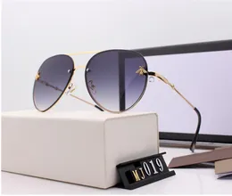 2020 Brand Design Sunglasses Women Men Brand Designer Good Quality Fashion metal Oversized Sunglasses Vintage Female Male UV400 With Box