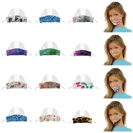 Gehörlosenstumm-Gesichtsmaske, klares Mundfenster, staubdichte Maske für gehörlose Lippenleser, Mundmaske, waschbar, mit verstellbaren Ohrschlaufen