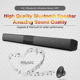 Uaktualniony Bluetooth SoundBar 3D Stereo Surround Luksusowy pasek dźwiękowy Deluxe z opcjonalnym pilotem dla kina domowego TV