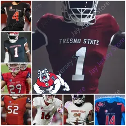 Fresno Eyalet Futbol Forması NCAA Ronnie Rivers KiCic Wheatfall Derek Carr Jake Haener Josh Kelly David Perales Kwami Jones