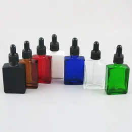 Amber Glass Dropper Bottle Refillable Tea Tree Oil Essential Aromatherapy Perfume Container Vätskepipett 30ml