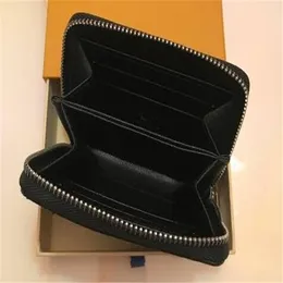 2020 Luxury Designer Zippy Short Wallet Kvinnors Zipper Brown Wallet Mono Gram Canvers Läder Kontrollera Plaid Wallet 60067