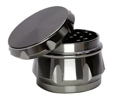 Herb Grinders 63MM 4 LAYERS New Style Smoking Accessories Concave metal grinder Zinc Alloy Diamond Shape Chamfer Side