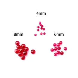 Neue 4mm 6mm 8mm Ruby Terp Perlen Ruby Dab Perlen Raucherzubehör für Quarz Banger Nägel Glasbecher Bongs Öl Dab Rigs Rohre