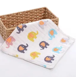 Baby Saliva Ręcznik 6 Warstwa Muzylin Bawełniana Chusteczka Szmaty Kids Wipe Cloth Bibs Feeding Ręczniki Noworodka Twarz Twarz 13 Projekty BT5795