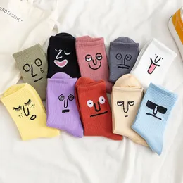 5 Pairs/Pack Unisex Surprise Mid Men Socks Harajuku ColorfulWinter Funny Socks Men 100 Cotton Kawaii Size 35-42 200924