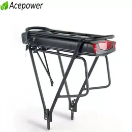 36V 10Ah 13Ah 17Ah Rear Rack Battery 48V 12Ah 14Ah Electric Bicycle for Bafang BBS01 BBS02 BBSHD Tongsheng TSZD2