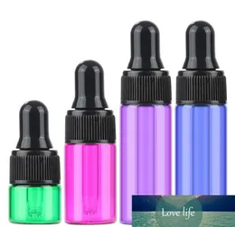 Fast Delivery 1000pcs/lot 1ml 2ml 3ml 5ml Mini Glass Dropper Bottles Essential Oil Mix Color Small Glass Vials With Pipette