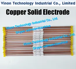 0.9x400MM Copper Solid Electrode (200pcs/lot), Solid Copper Rod EDM Electrode Dia 0.9 mm, Length 400mm used for Electric Discharge Machining