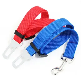 Köpekler LX2882 için Sıcak Satış 6 Renkler Kedi Köpek Araç Emniyet kemerlerinizi Harness Ayarlanabilir Pet Köpek Pup Hound Araç Emniyet kemeri Kurşun Tasma