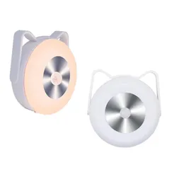 3D LED Cat Small Night Lamp Human Body Sensing Corridor Hanging Night Light Kitchen Wall Lamp Decor Vanity Wall Light