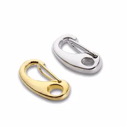 10 sztuk / partia Gold / Rhodium Color zapięcie homar Hooks na naszyjnik Bransoletki łańcuchowe DIY Making 21 * 11mm