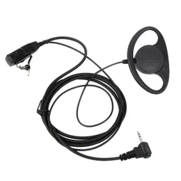 1 pin D Typ headset öron krok hörlurar PTT MIC öronstycke för Motorola Talkabout Portable Radio TLKR T3 T4 T60 T80 MR350R Walkie t