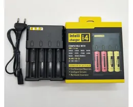 I4 Acculader 4-slot Volledig compatibele oplader voor lithiumbatterij 18650 26650 16340 14500 nitcore D4 I4