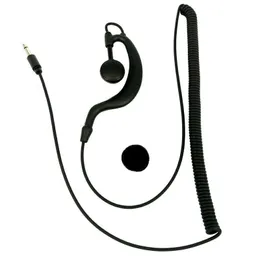 Walkie Talkie Headset 3.5mm Tek Dinle Kulaklık Hoparlör Mic Radyo için Kullanılan