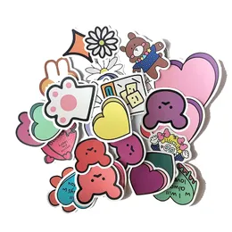 5 uppsättningar 155st Cartoon Cute Girl Heart Love Sticker Diary Water Cup Computer Sticker