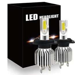 CNSUNNYLIGHT 2pcs H4 9003 2 Hi/Lo Bi Beam LED Headlight Bulbs 72W 8000LM/pair Car Lights 6000K White Replace Automobile Lamps