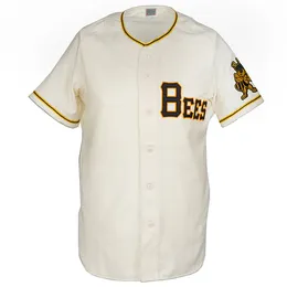 Salt Lake Bees 1959 Home Jersey 100% Ed Bordado Vintage Baseball Jerseys Personalizado Qualquer Nome Qualquer Número Frete Grátis