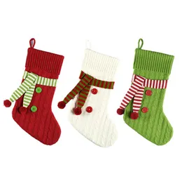 Christmas Hanging Socks Cute Candy Gift bag snowman santa claus deer bear Christmas Xmas Large Stocking Christmas Decor Pendant DA945