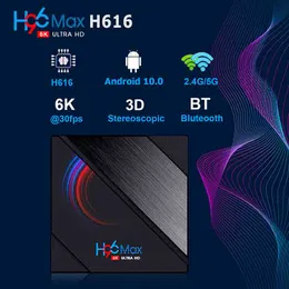 H96 Max H616 i Droid 10 TV Box 2GB 16 GB Allwinner 2.4G 5G WiFi 6K Bluetooth vs TX6S TX6S T95 T95H